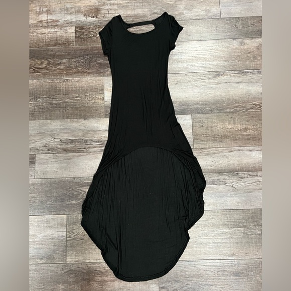 Brandy Melville one size Black Hi Lo Dress with open back - Picture 2 of 3